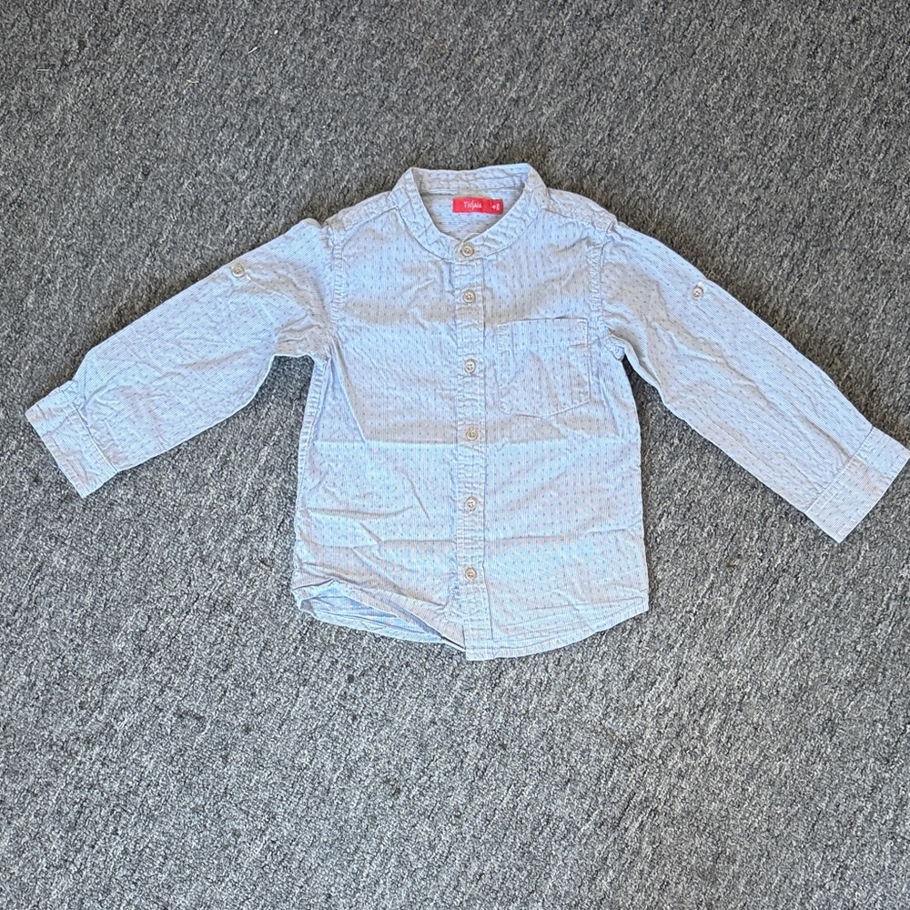 Kids Blue Button-Up Shirt